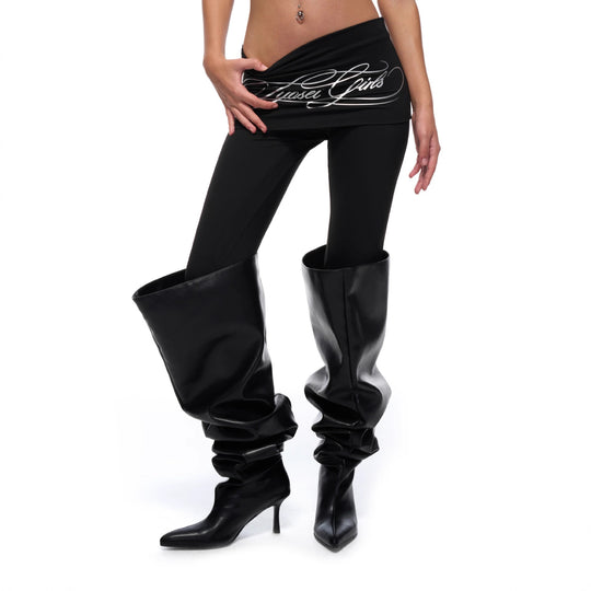 Damen Sportliche Leggings mit breitem Bund EB