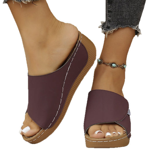 Damen Komfortable Slipper mit modischem Überkreuz-Design EB