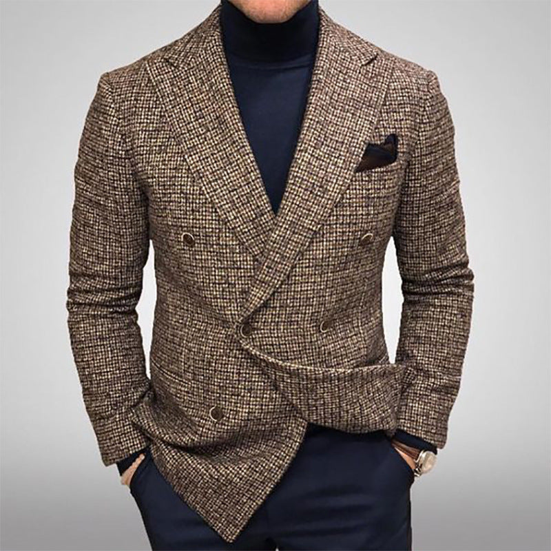 Herren stylischer doppelt-geknöpfter Blazer EB