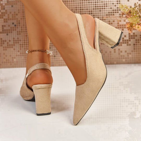 Damen Slingback-Pumps mit elegantem Blockabsatz EB