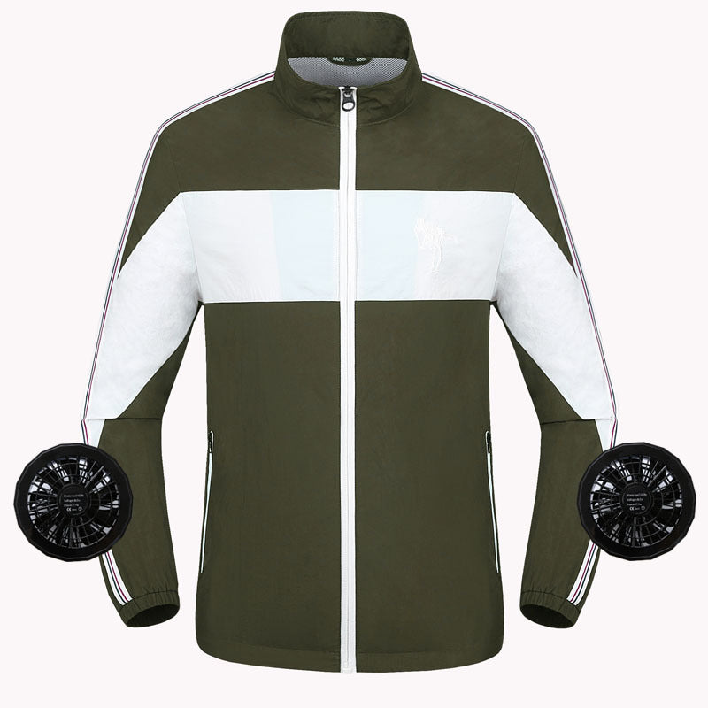Unisex nan leichte ventilierte Arbeitsjacke mit integrierten Lüftern R&B