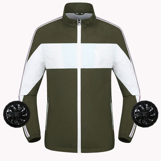 Unisex nan leichte ventilierte Arbeitsjacke mit integrierten Lüftern R&B