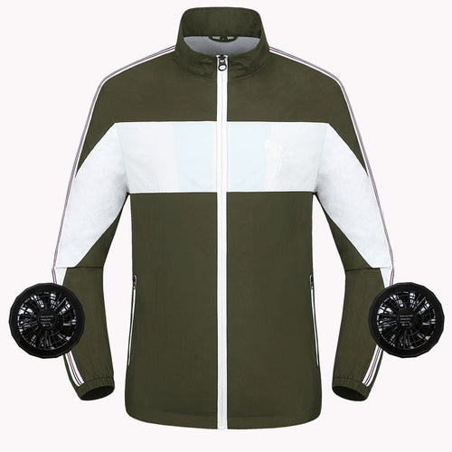 Unisex nan leichte ventilierte Arbeitsjacke mit integrierten Lüftern R&B