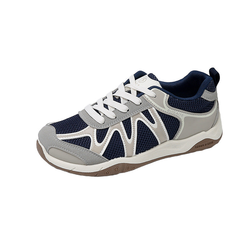 Damen sportliche Sneakers mit atmungsaktivem Obermaterial und rutschfester Sohle EB