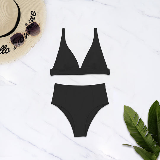 Damen Hochgeschnittener Bikini mit tiefem V-Ausschnitt EB