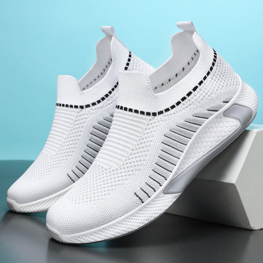 Damen Atmungsaktive Slip-On Laufschuhe mit flexiblem Mesh-Obermaterial EB