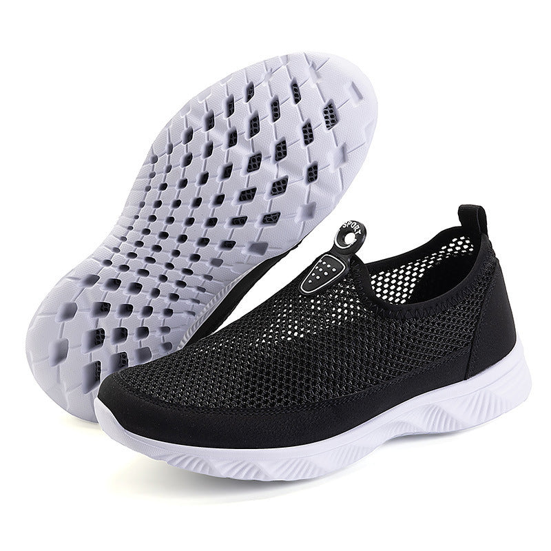 Damen Sportliche und atmungsaktive Slip-On Sneakers EB