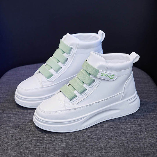 Damen High-Top Sneaker mit leichtem Design und verstellbaren Riemen EB