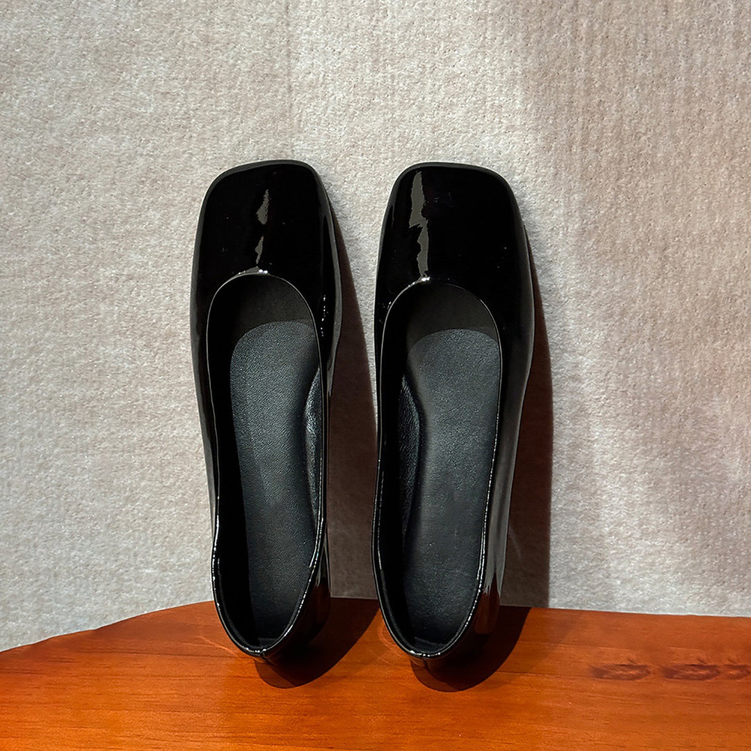 Damen Ballerinas mit elegantem quadratischen Zehenbereich und komfortabler Innensohle EB