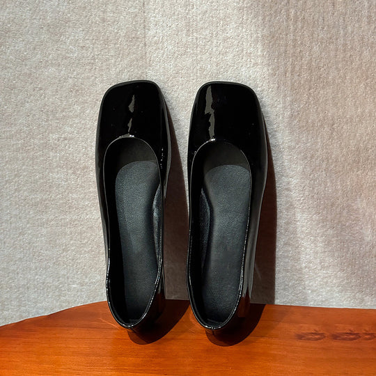 Damen Ballerinas mit elegantem quadratischen Zehenbereich und komfortabler Innensohle EB