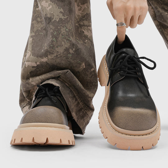 Damen Stabile und modische Schnürschuhe mit robustem Profil EB