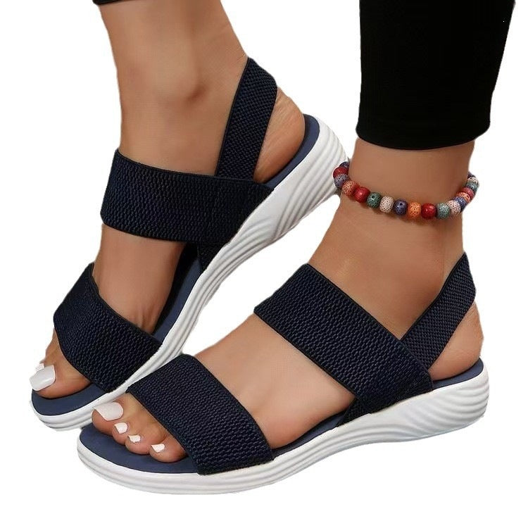 Damen Sportliche Sandalen mit verstellbaren Riemen und rutschfester Sohle EB