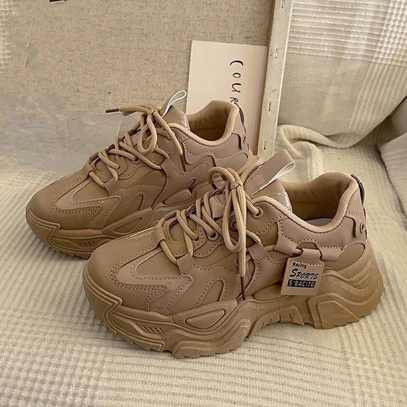 Damen Sportliche Chunky Sneakers mit atmungsaktiver Sohle EB
