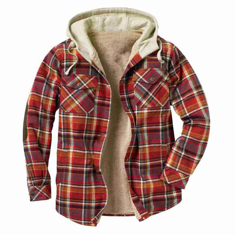 Herren Flanelljacke mit weichem Innenfutter und praktischen Brusttaschen EB