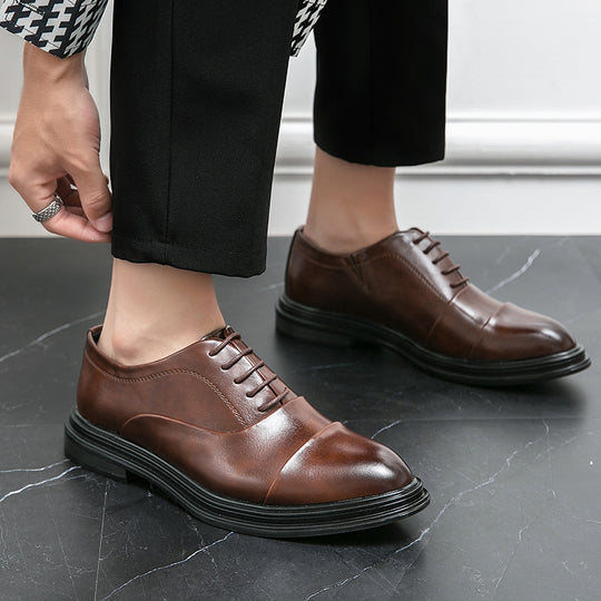 Damen Elegante und hochwertige Schnürschuhe aus Leder EB