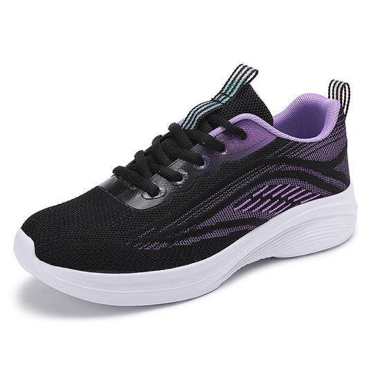 Damen Sportliche Leichtgewicht-Sneaker mit atmungsaktiver Mesh-Oberfläche EB