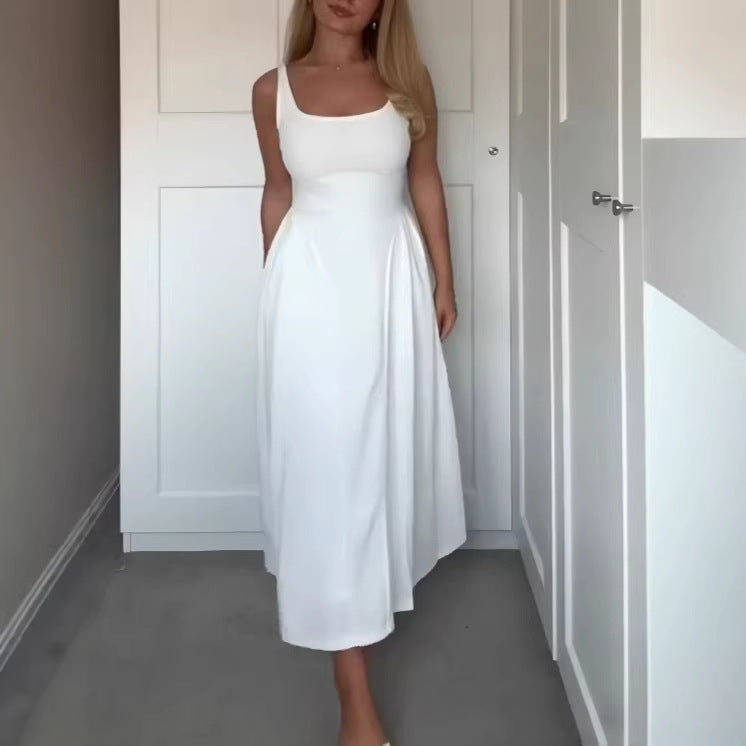 Damen Maxikleid mit schulterfreiem Design und figurfreundlichem Schnitt EB
