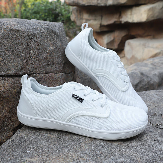 Damen Sportliche Freizeit-Sneaker aus atmungsaktivem Mesh mit rutschfester Sohle EB