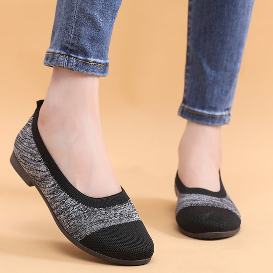 Damen Bequeme Ballerinas mit flexiblem und atmungsaktivem Obermaterial EB