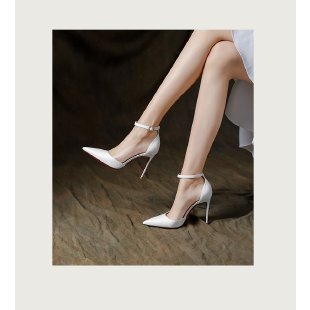 Damen elegante Schnür-Pumps mit spitzem Zehenbereich EB