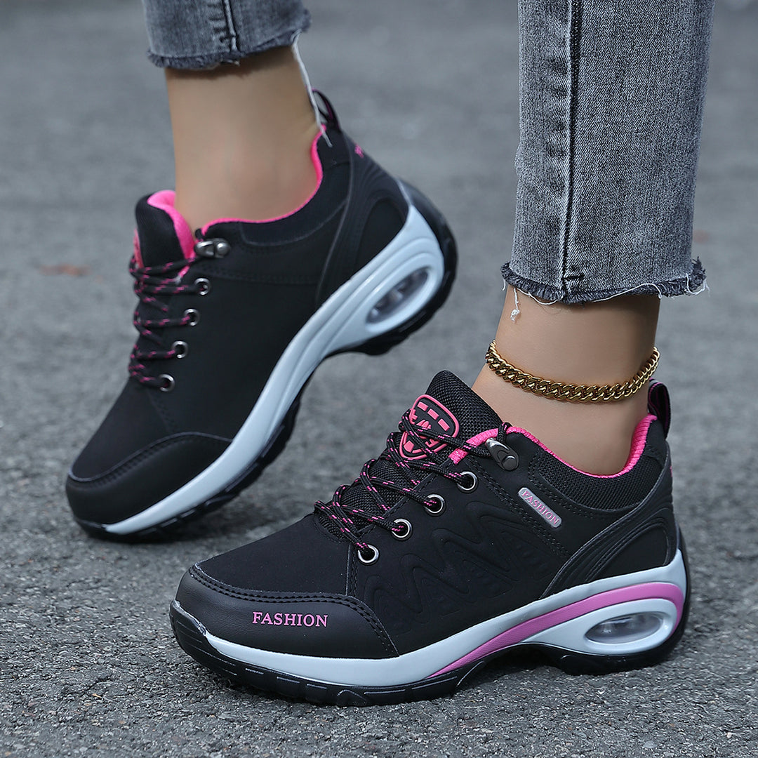 Damen Komfortable Fitness-Sneaker mit atmungsaktiver Mesh-Oberfläche EB