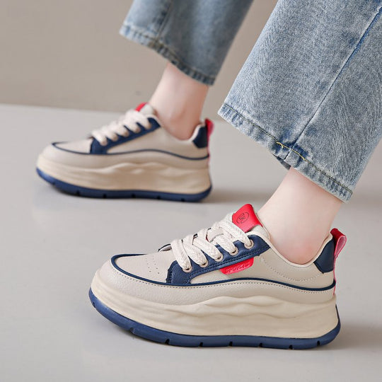 Damen trendige Chunky Sneakers mit gepolsterter Sohle und sportlichem Design EB