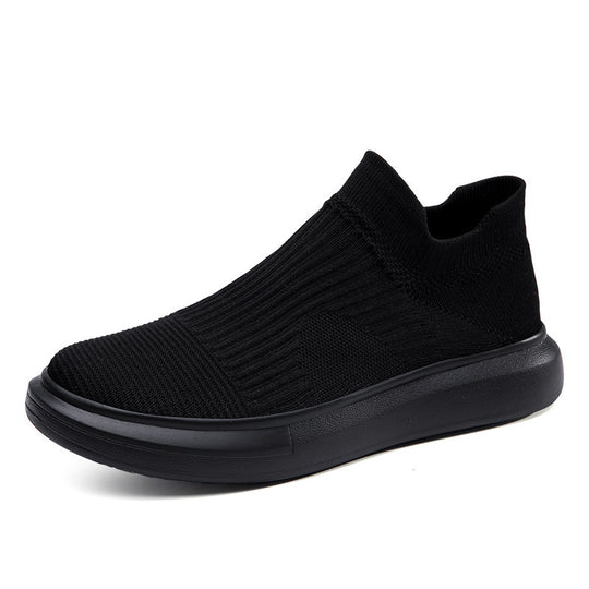 Damen bequeme Slip-On Sneakers mit atmungsaktivem Obermaterial EB