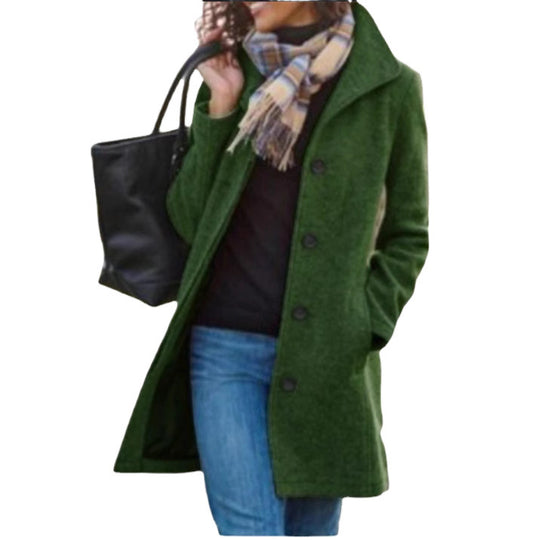 Damen modischer Wollmantel EB