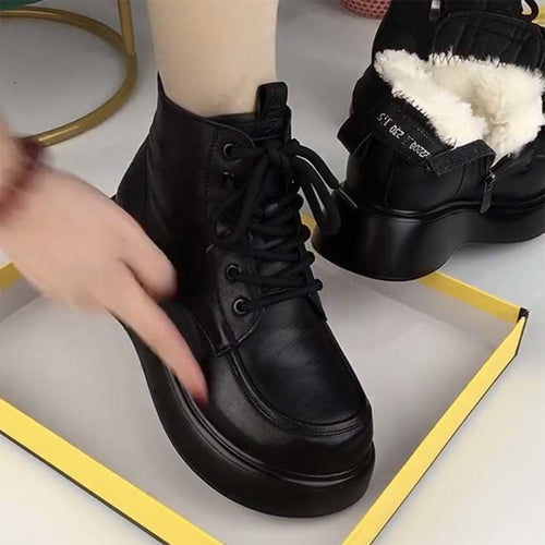 Damen Sportliche Winterstiefel mit warmem Futter und rutschfester Sohle EB