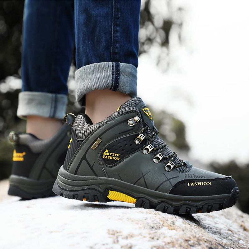 Herren Hochfunktionale Wanderschuhe mit verstärktem Knöchelschutz und rutschfester Sohle EB