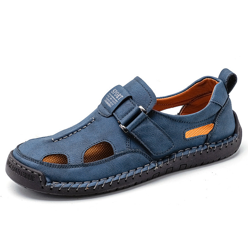 Herren Sportliche Leder-Sandalen mit ergonomischer Sohle EB