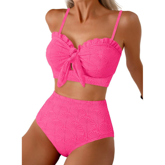 Damen Bikiniset mit hochgeschnittener Hose EB