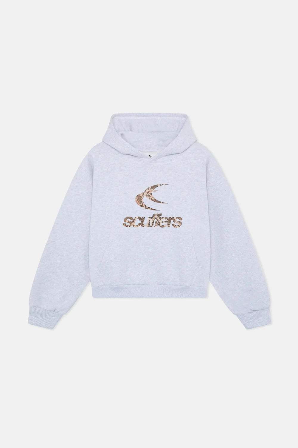 Unisex nan oversized Kapuzenpullover mit großflächigem Rückenprint, Kängurutasche und gerippten Bündchen EB