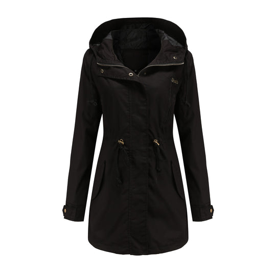 Damen Funktionsjacke mit verstellbarem Bund und Reißverschluss EB