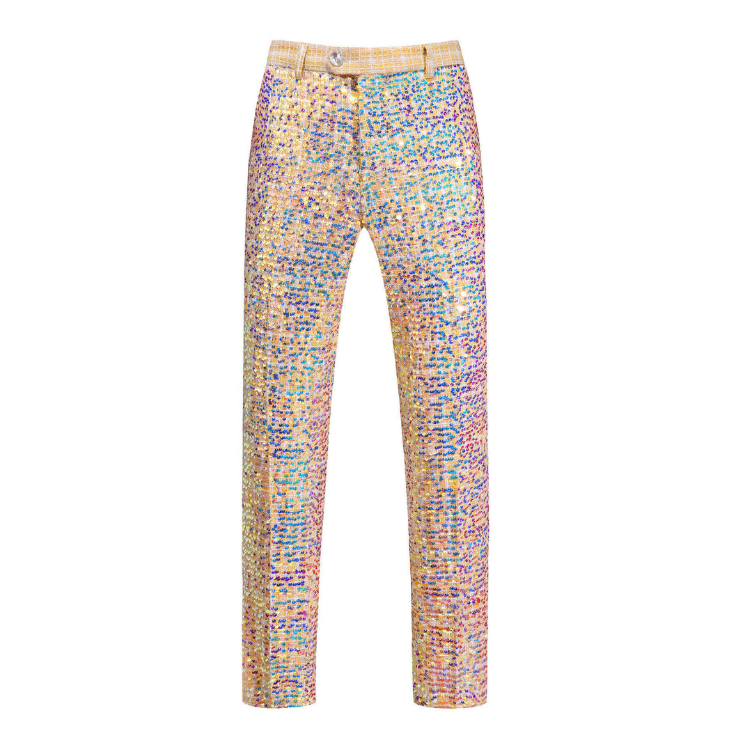 Damen Glamouröse Pailletten-Hose EB