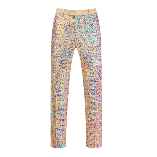 Damen Glamouröse Pailletten-Hose EB