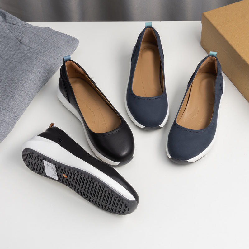 Damen Bequeme Loafers mit rutschfester Sohle und atmungsaktivem Innenfutter EB