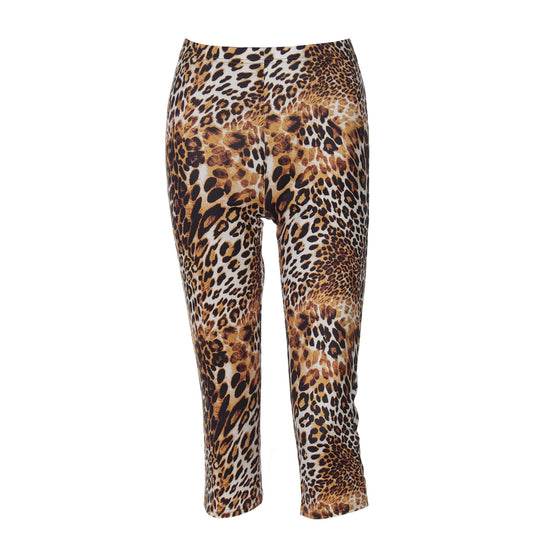 Damen Leggings im trendigen Leo-Muster mit komfortablem Stretch EB