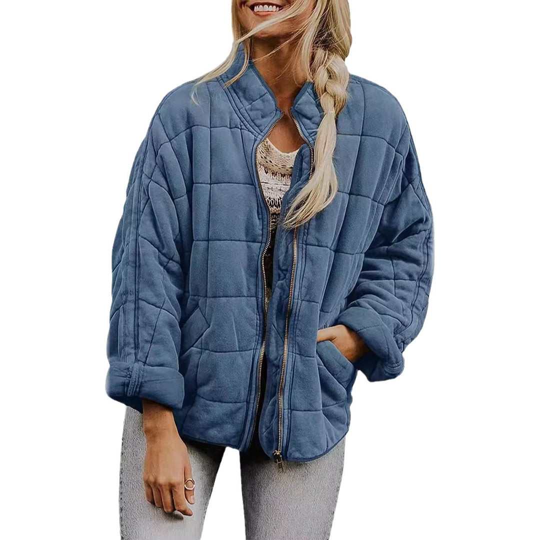 Damen Quilted Jacke mit praktischen Taschen und schnittfestem Design EB