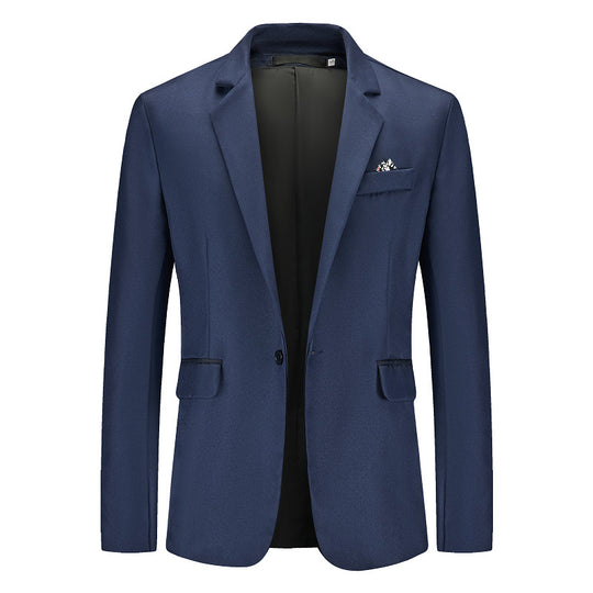 Herren Eleganter Anzugblazer mit feiner Struktur und modernem Schnitt EB