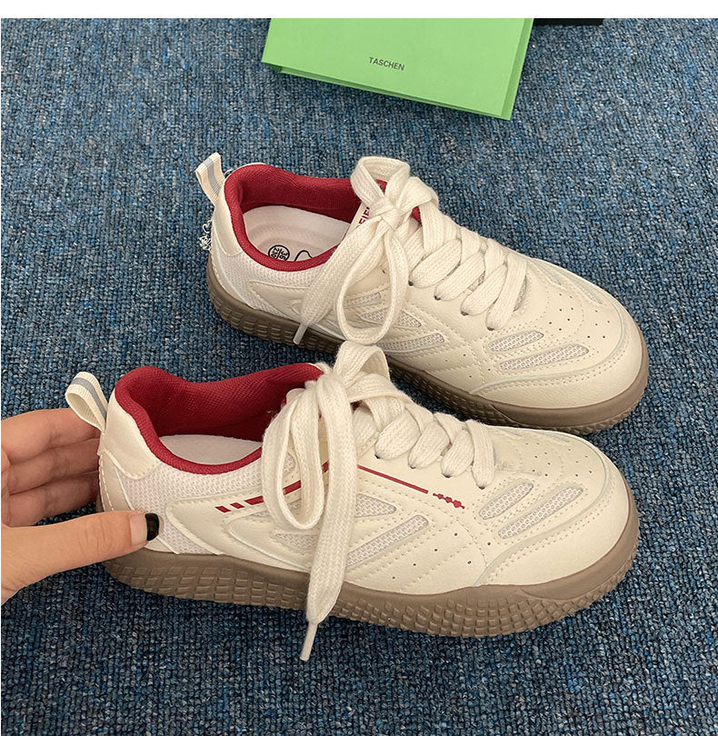 Damen Sportliche Sneaker mit atmungsaktiver Netzstruktur und rutschfester Sohle EB