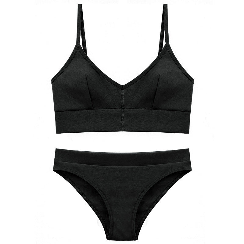 Damen Bikini-Set mit elegantem V-Ausschnitt und verstellbaren Trägern EB