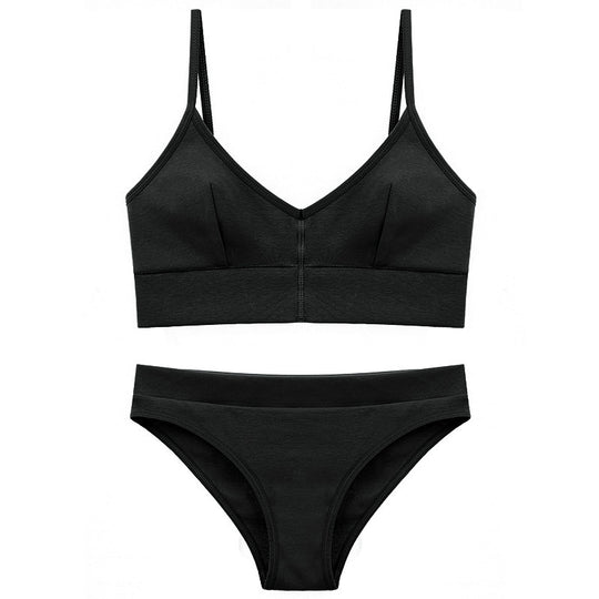 Damen Bikini-Set mit elegantem V-Ausschnitt und verstellbaren Trägern EB