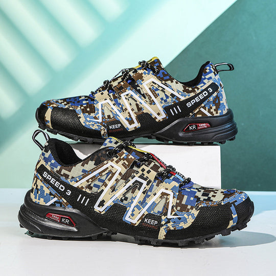 Damen Sportliche Trailrunning-Schuhe mit rutschfester Profilsohle und atmungsaktivem Obermaterial EB