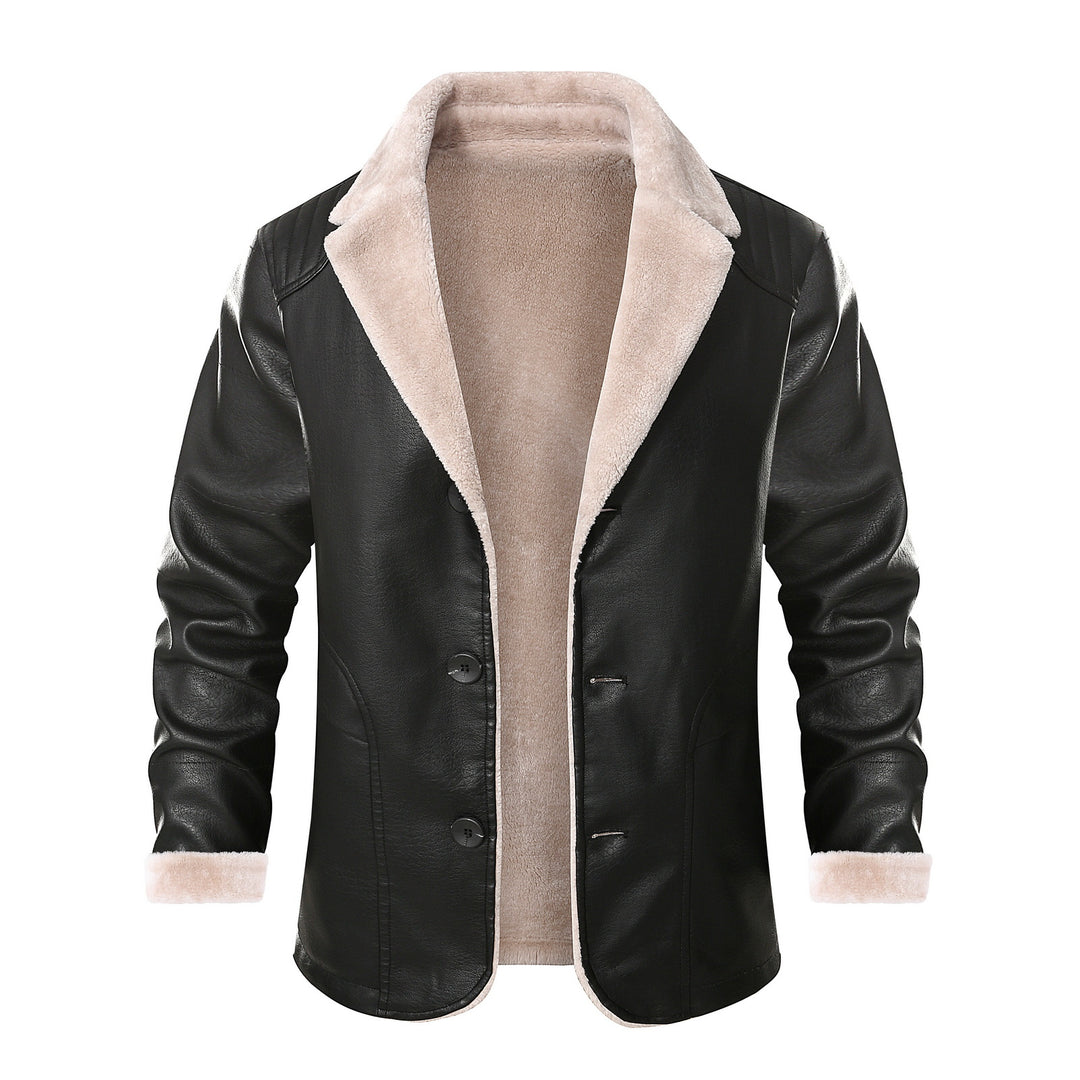 Herren schicke jacke mit warmem Innenfutter und elegantem Kragen EB