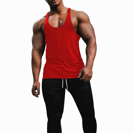 Herren Sporttanktop mit racerback Design und atmungsaktiver Baumwolle EB