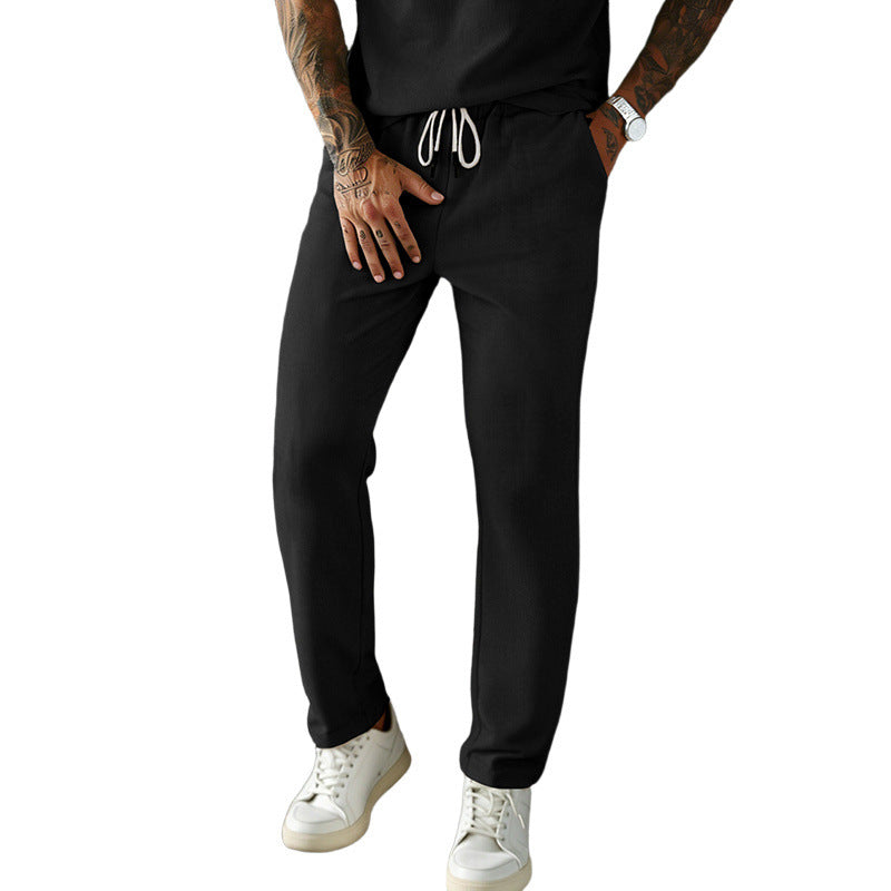 Herren Slim-Fit Jogginghose mit Kordelzug, elastischem Bund und seitlichen Eingrifftaschen EB