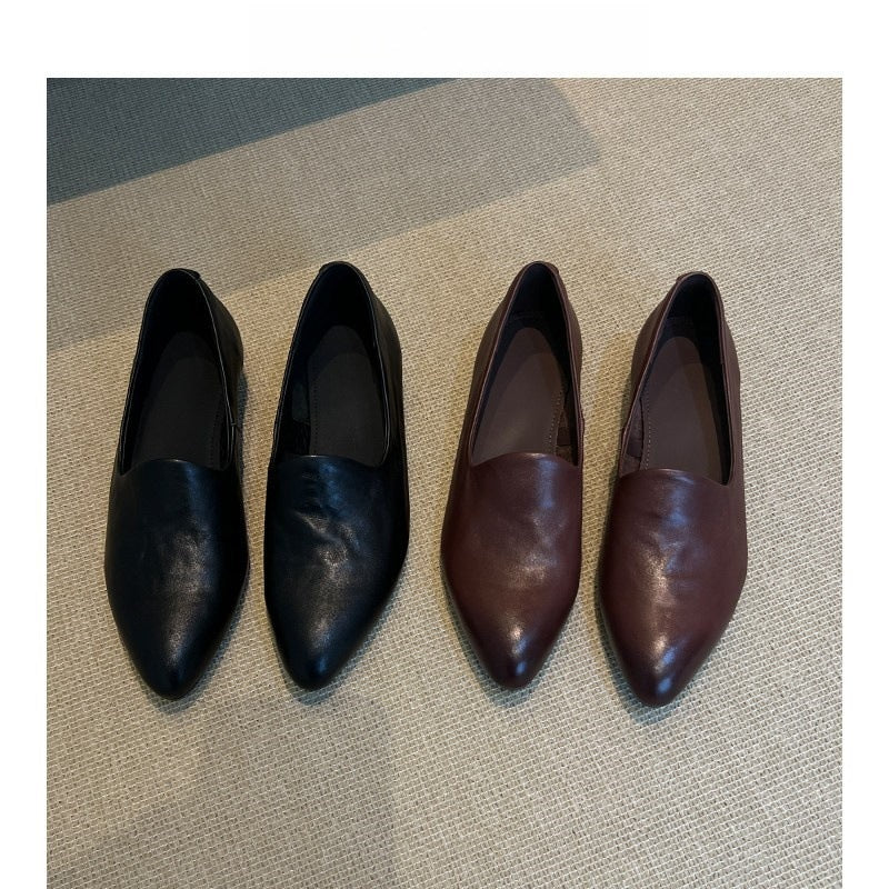 Damen elegante Slippers mit spitz zulaufendem Design und bequemem Fußbett EB