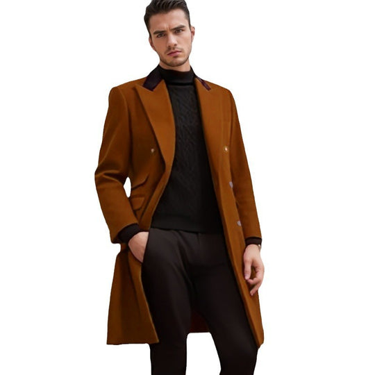 Herren Eleganter, taillierter Wollmantel EB