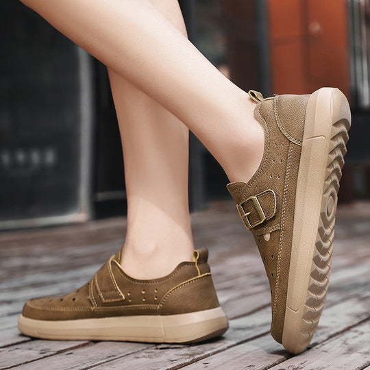 Damen Atmungsaktive Freizeitsneaker mit modischer Schnalle EB